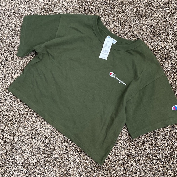 Champion Tops - Champion Green Crop Top Tee, NWT